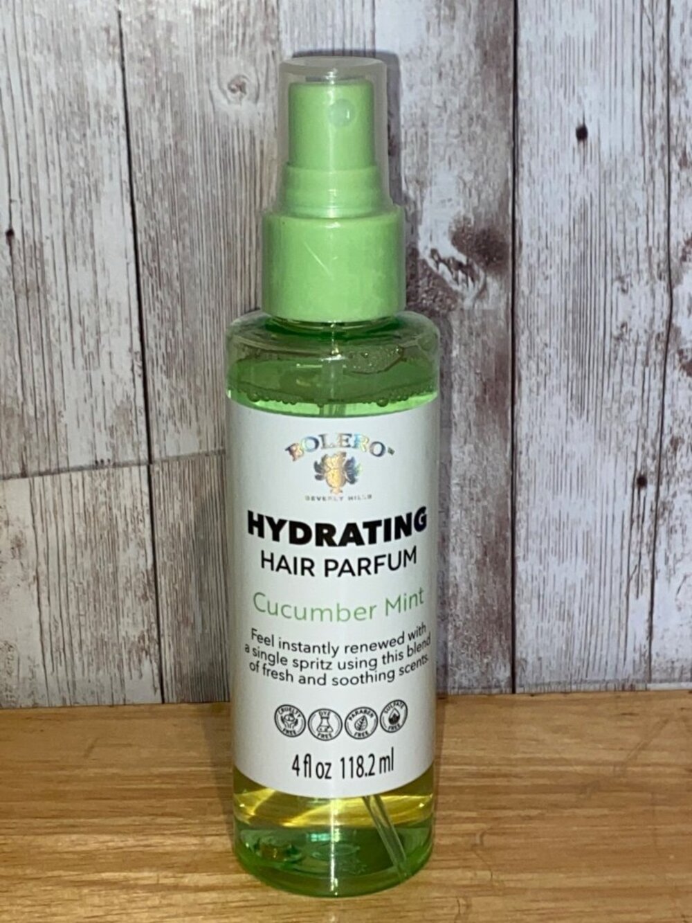 Bolero Beverly Hils Hydrating Hair Parfume Spray Cucumber Mint 4 oz.